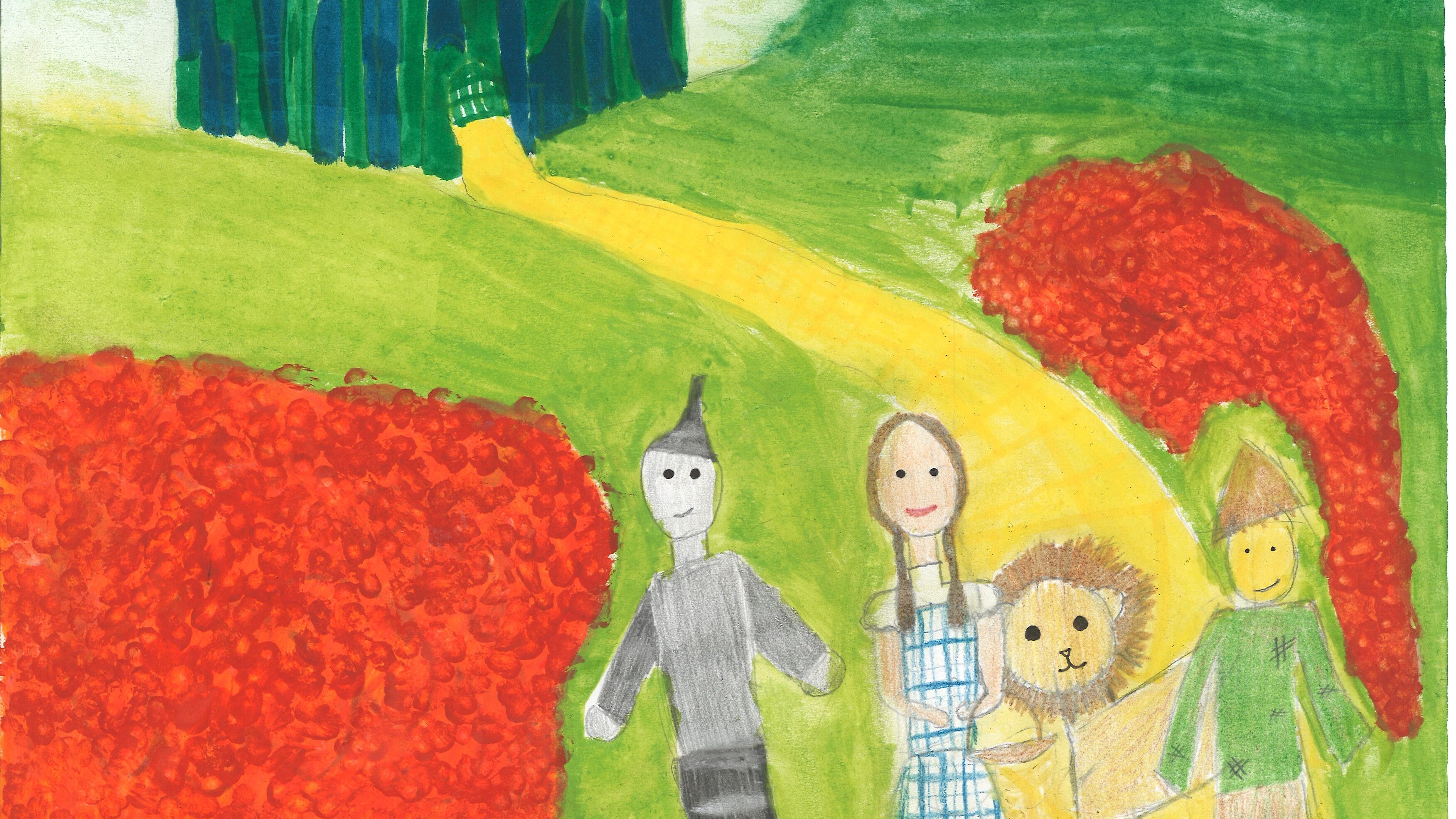 Plakatmotiv zu "Der Zauberer von Oz" - unser Familienstück für alle ab 6 Jahren, das Bild ist von Emma (11)