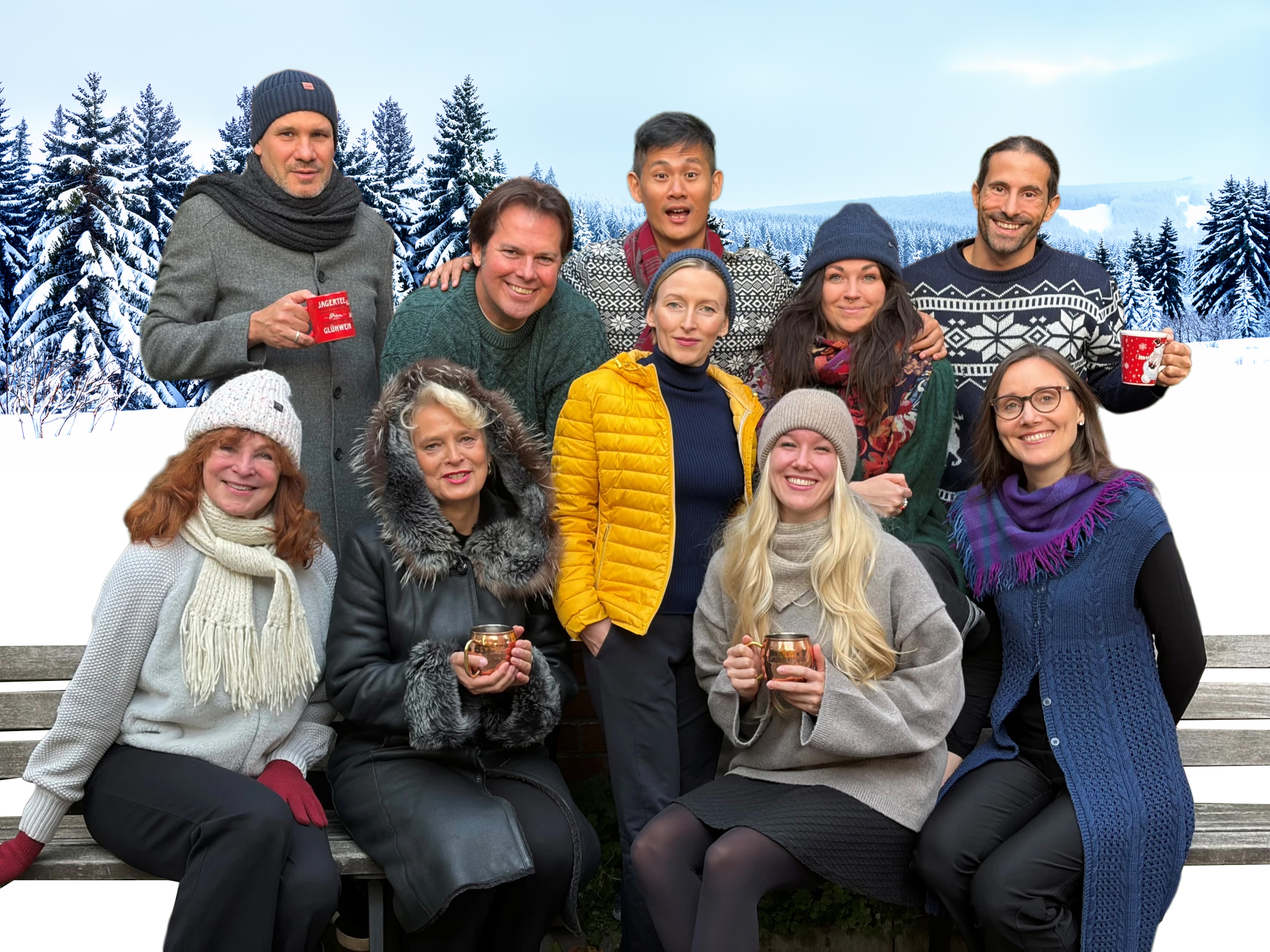 Theater Lüneburg, Chorkonzert Winterzauber,Der Opernchor in Winterkleidung Foto: Theater Lüneburg