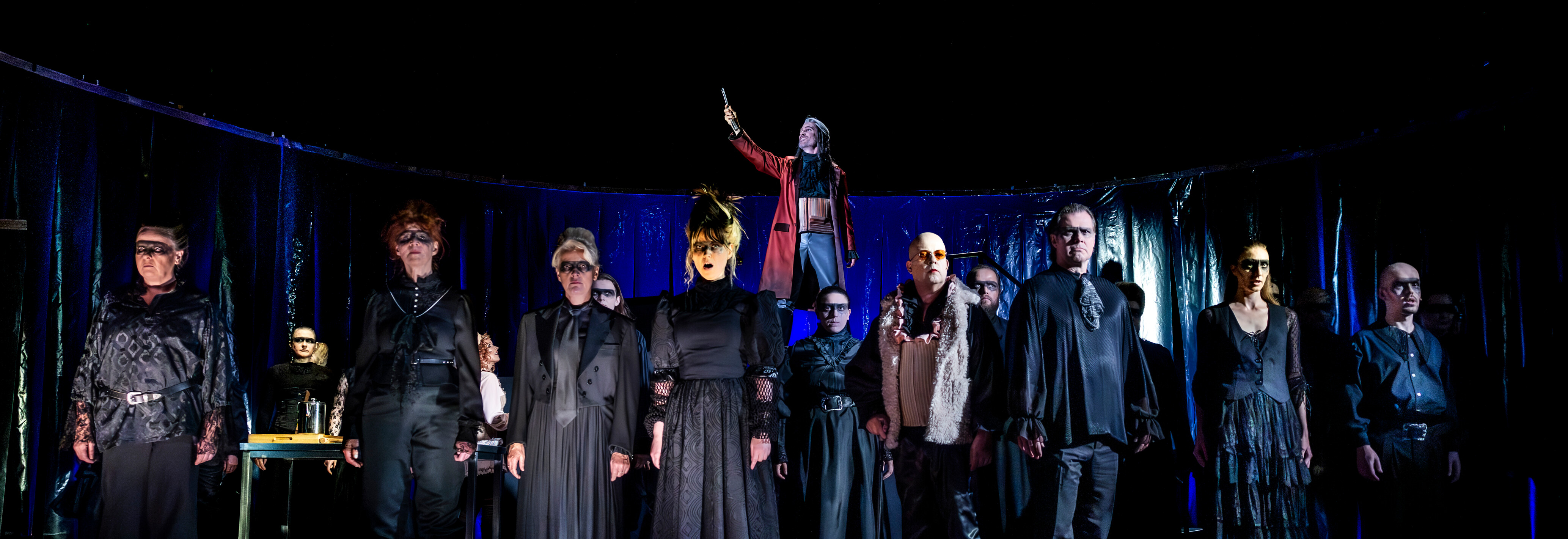 Sweeney Todd |Der teuflische Barbier aus der Fleet Street | Ein Musical-Thriller von Stephen Sondheim, Hugh Wheelerund Christopher Bond | Deutsche Fassung von Wilfried Steiner und Roman Hinze im Theater Lüneburg, Foto: Jochen Quast